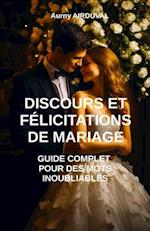 Discours et Félicitations de Mariage