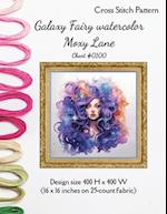 Galaxy Fairy Watercolor Cross stitch pattern by Moxy lane