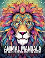 Animal Mandala 100 Page Coloring Book For Adults