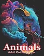 Animals Adult Coloring Book