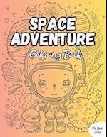 Space Adventure Coloring Book: Beautiful Space Illustrations For Kids 5-12 Years 