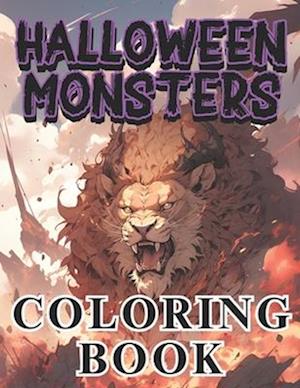 Halloween Monsters Coloring Book