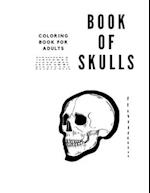 Book of Skulls - coloring book for adults
