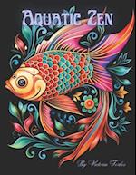 Aquatic Zen: Fish Mandalas Coloring Book 