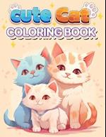 Cute Cats Coloring Book For Adults