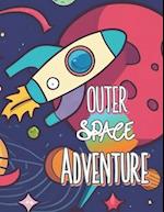 Outer Space Adventures: Coloring Book 