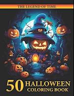 HALLOWEEN COLORING BOOK: Dive into a World of Spooky Fun with the Halloween Coloring Book 