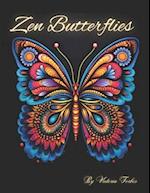 Zen Butterflies: Mandalas for a Mindful Coloring 