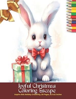 Joyful Christmas Coloring Escape: Inspire Kids Holiday Creativity, 50 Pages, 8.5 x11 inches