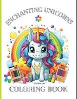 Enchanting Unicorns : Coloring Book 