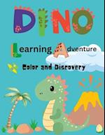 Dino Learning Adventure: Color and Discover 