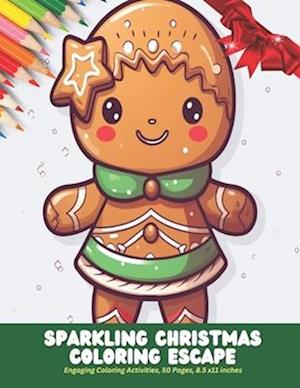 Sparkling Christmas Coloring Escape: Engaging Coloring Activities, 50 Pages, 8.5 x11 inches