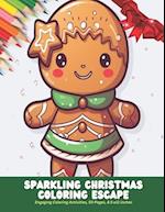 Sparkling Christmas Coloring Escape: Engaging Coloring Activities, 50 Pages, 8.5 x11 inches 