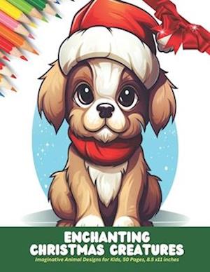 Enchanting Christmas Creatures: Imaginative Animal Designs for Kids, 50 Pages, 8.5 x11 inches