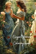 Elegant Women Coloring Book 