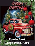 Sudoku Christmas, Puzzle Book, Large Print, Hard