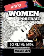 Afro Women Portrait Coloring Book