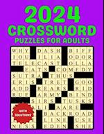 2024 Crossword Puzzles For Adults: 80 Fun & Challenging puzzles for young puzzlers with solution 