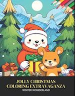 Jolly Christmas Coloring Extravaganza: Winter Wonderland, 50 Pages, 8.5 x11 inches 