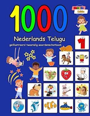 1000 Nederlands Telugu geïllustreerd tweetalig woordenschatboek