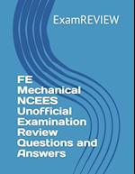 FE Mechanical NCEES Unofficial Examination Review Questions and Answers 