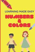 Learning made easy, Numbers & Colors 