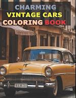 Charming Vintage cars: Coloring Book 
