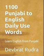 1100 Punjabi to English Daily Use Words: Learn English From Punjabi 