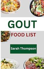 GOUT FOOD LIST: A guide to simple Gout recipes for healthy living with 20+ recipes 