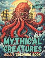 Mythical Creatures Adult Coloring Book