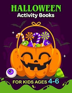 Halloween Activity Book for Kids Ages 4-6