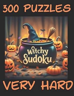 Witchy Sudoku - 300 Puzzles - Level: Very Hard - Sudoku Extreme - Halloween Edition