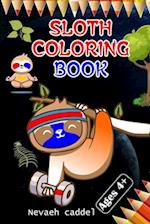 Sloth coloring book : Relaxing Sloth Adventures: A Stress-Relief Coloring Book for Kids 