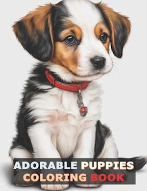 Adorable Puppies: Coloring Book