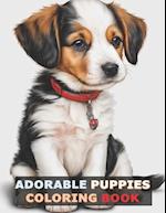 Adorable Puppies: Coloring Book 