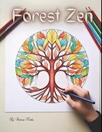 Forest Zen: An Enchanted Tree Mandalas Coloring Odyssey 