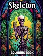 Large Print Skeleton Coloring Book