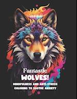 Fantastics Wolves!: MINDFULNESS AND ANTI-STRESS COLORING TO SOOTHE ANXIETY 