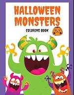 Halloweens Monsters Coloring book 