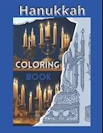 HANUKKAH coloring book:A Jewish Gift For Kids of All Ages with 30 Big and Easy Pages to Color 