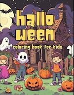 Halloween Coloring Book For Kids: Spooky Halloween Coloring Book For KIds Ages 4-12 