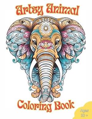 Artsy Animal Coloring Book: A Whimsical Journey through Intricate Mandala Designs