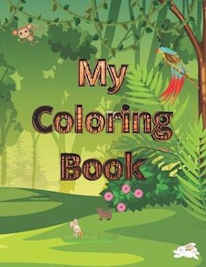 My Coloring Book: 80 Page Dragon Coloring Book for Kids