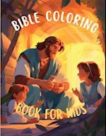 Bible Coloring Pages for Kids 53 High-Resolution Designs: (8.5" x 11" Inch) 