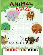Animal Maze Book For Kids: Zigzag with Zany Animals: Maze Challenges for Curious Kids 