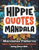 Mindful Mandalas: Hippie Coloring Adventure: 8.5x11 Large Print - Dive into Relaxation & Peace 