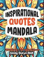 Inspiration Quotes Coloring book : Inspiration & Joy: Mandalas & Affirmations 