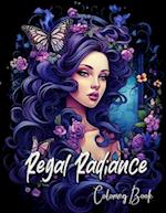 Regal Radiance Coloring Book: A Princess-Inspired Coloring Journey 