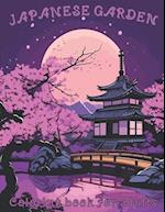 Japanese Garden Coloring Book for Adults