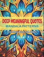 Relaxing Quotes & Patterns Coloring Book